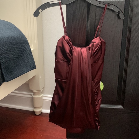 Nemi Formal High Slit Ruched Dress - Picture 5 of 8